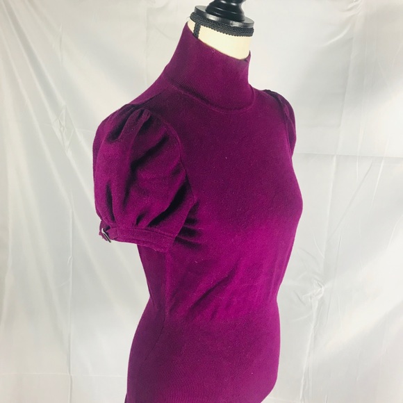 Express Violet Purple Mock Turtle w/ Cap Sleeps - Picture 5 of 5